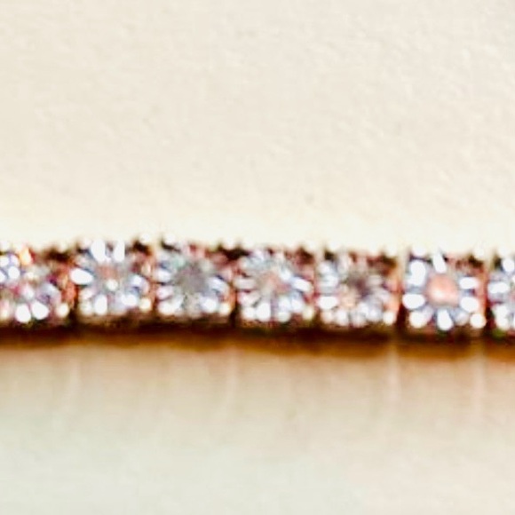 SUN Hallmarked 925 Moissanite Diamond Tennis Bracelet - Picture 5 of 7